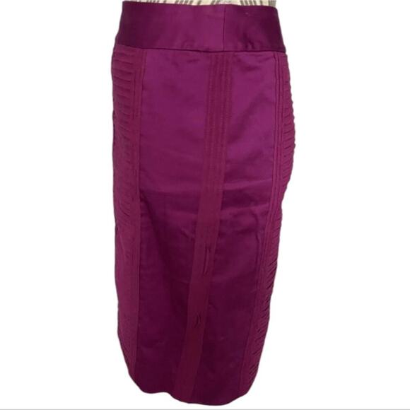 White House Black Market Layered Very Berry‎ Magenta Pink Pencil Skirt Size 12 - Picture 4 of 12